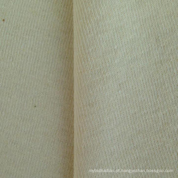 Hemp / Algodão fio duplo Rib tecido de malha (QF14-1460)
